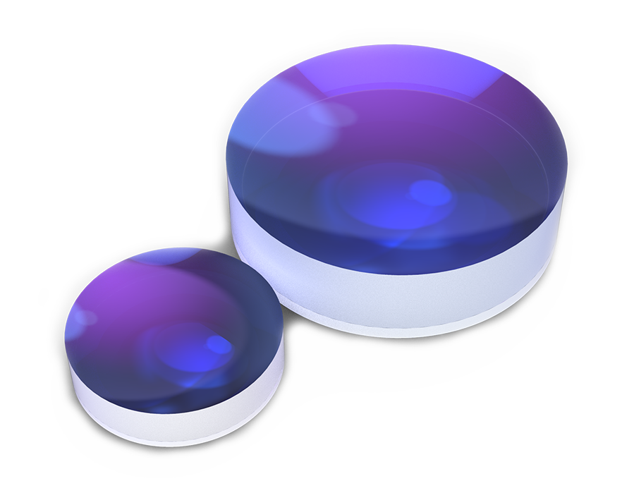 未装配负胶合消色差透镜